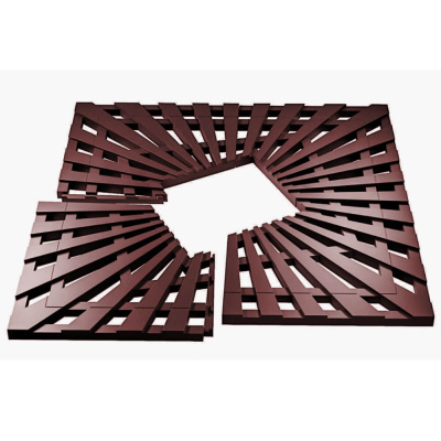 Приствольная решетка ПП ZKING ATMOSPHERE 1200х1200мм Коричневая разбор