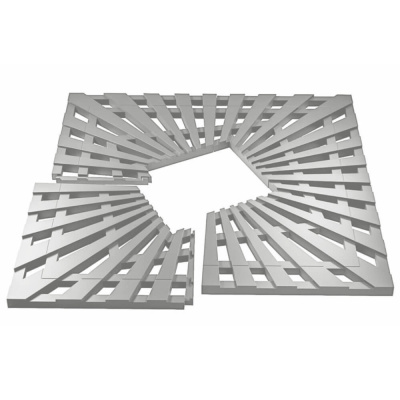 Приствольная решетка ПП ZKING ATMOSPHERE 1200х1200мм Бежевая 1