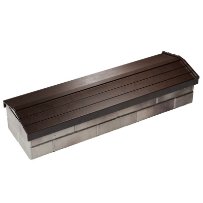 Парапет Бона ХайТек Коричневый посадка на 0.5 кирпича 130мм фото 4