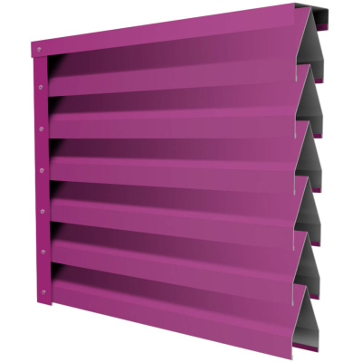 Ламель Реснички RAL4006 Пурпурный двустороннего забора
